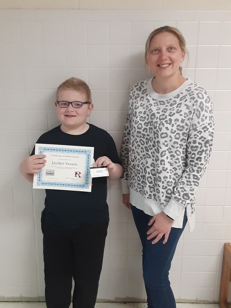 Student award winner and sponsor